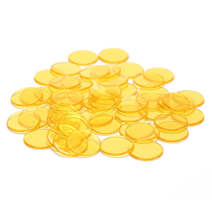 【FAR】50ชิ้น1.5ซม. นับชิปบิงโกเครื่องหมายสำหรับเกมบิงโกชิปโป๊กเกอร์