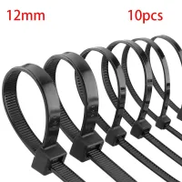 self-locking nylon plastic cable ties 10 pieces black white 12x300 12x500 12x750 clips 12x600 industrial cable ties