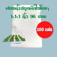 ฟองน้ำเนื้อขาวละเอียด สำหรับปลูกผักไฮโดร ฯ   100 แผ่น