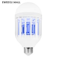 กำจัดยุง LED E27 15W ที่ช็อตแมลงไฟกันยุงใช้งานได้จริงในหลอดไฟ