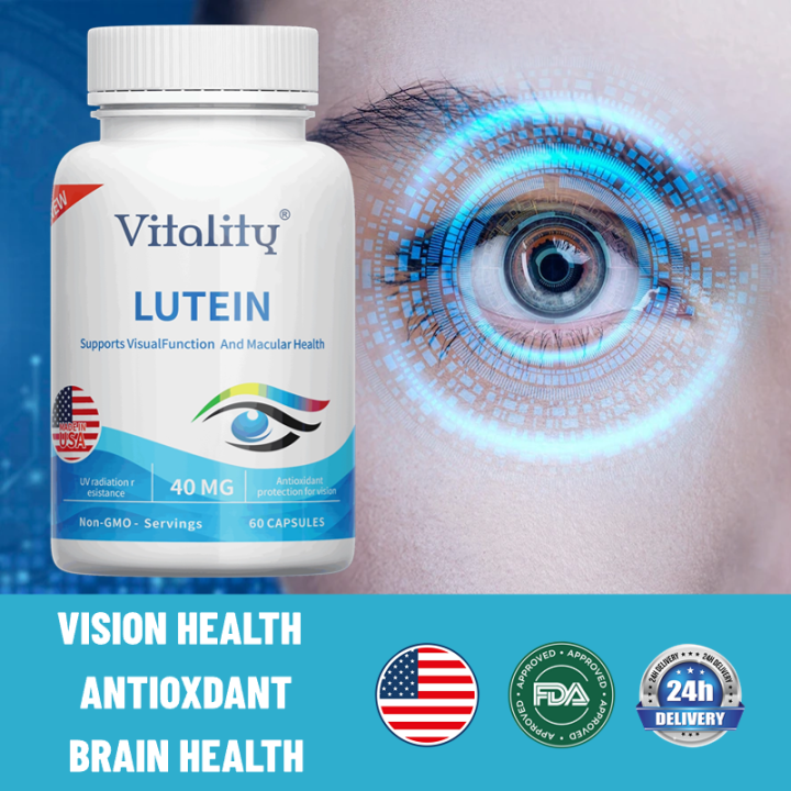 Lutein 40mg With Zeaxanthin, Supports Eye Health,Vegan, Gluten Free