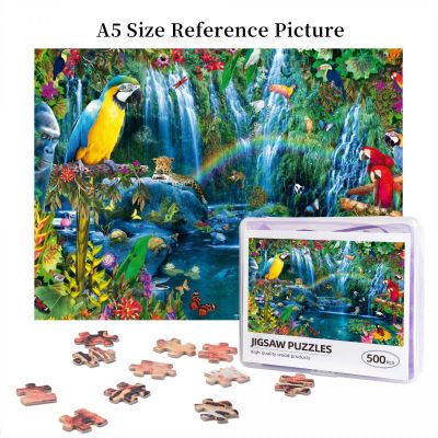 Parrot Tropics Wooden Jigsaw Puzzle 500 Pieces Educational Toy Painting Art Decor Decompression toys 500pcs