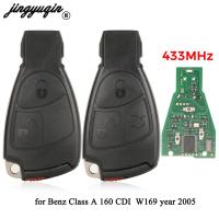 Jingyuqin 433Mhz NEC Kjauak Jauh สำหรับรถ Mercedes Benz B C E ML S CLK CL Complte 1996-2005 Kontrol Ki Mobil Fob 2/3 Tombol