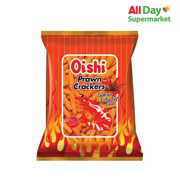 Oishi Prawn Crackers Sweet & Extra Hot 95G | Lazada PH