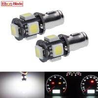 (Premium car)หลอดไฟ LED ในรถยนต์2X หลอดไฟหน้าแผงหน้าปัด BA7S LLB281 GLB281 5 SMD 6V 12V ไฟแดชบอร์ดสีขาว6000K จัดแต่งทรงผมอัตโนมัติ