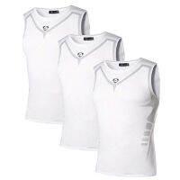 Jeansian 3 Pack Sport Tank Tops Tanktops Sleeveless Shirts Running Grym Workout Fitness Slim Compression LSL3306 PackA