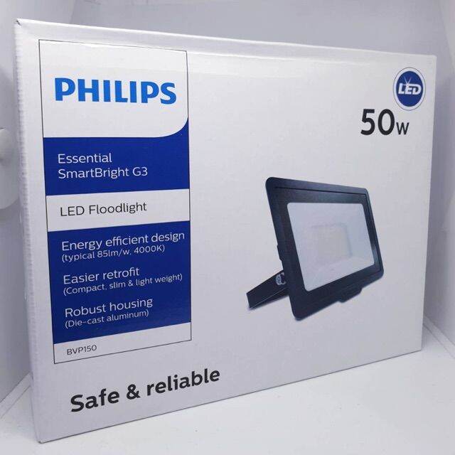 philips-สปอร์ตไลท์-led-floodlight-50w-6500k-แสงขาว-coodaylight-3000k-แสงส้ม-warmwhite-รุ่น-bvp150-สปอร์ตไลท์ฟิลลิป์-50วัตว์-ส่งฟรี