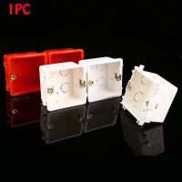 【CW】 1PC Wall Mounting Box Standard Light Touch Switch Cassette Junction Box Flame Retardant Wiring Back Box Switch Concealed Bottom