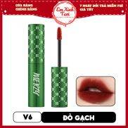Son Kem Lì Merzy The First Velvet Tint 4.5G V6 Green Vỏ Xanh, Hộp Đỏ Kèm