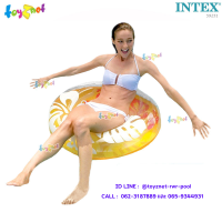 Intex ห่วงยางลายดอกไม้ 91 ซม. สีส้ม รุ่น 59251