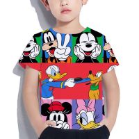 เด็กตลกเสื้อยืดน่ารัก Mickey การ์ตูนกราฟิก Kawaii สาวเสื้อผ้าฤดูร้อนเด็กทารก T เสื้อเด็ก Tops