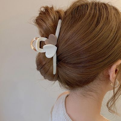 [COD] tea love geometry clip hair Korean ins style temperament back head shark fashion girl accessories