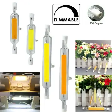 Dimmable R7s LED COB Light Bulbs 78mm 118mm 6W - 25W Glass Ceramics J Type  Lamp 