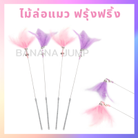 BJ Pet - ไม้แมว ไม้แมวฟรุ้งฟริ้ง ไม้ตกแมว ไม้ล่อแมว ของเล่นแมว สำหรับแมว สำหรับสัตว์เลี้ยง