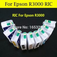 หมึกเติมหมึก9สี/ชุด T1571-T1579ตลับหมึกสำหรับ Epson หมึก157 T157เครื่องพิมพ์ R3000ตลับหมึกสำหรับ Epson พร้อมชิปโค้ง