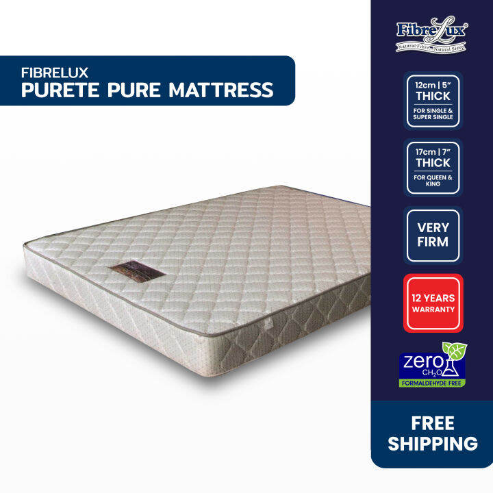 Fibrelux PURETE Coconut Fibre Mattress, Rubberised Coir Orthopaedic