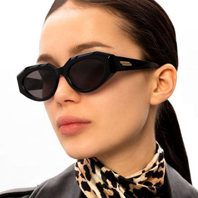 New European and American Irregular Oval Sunglasses Mens and Womens Jelly-colored Sun Glasses Fashion Trend Cat Eye Eyeglasses