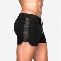 Muscle breathable mesh quick-drying gym shorts male brother summer training for a marathon running three trousers