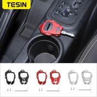 TESIN Car Key Holder Key Bag Cover Case for Jeep Compass 2008-2016Patriot 2011-2016 Wrangler JK 2007-2017 Interior Accessories