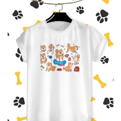 เสื้อยืดลาย น้องหมา Shiba