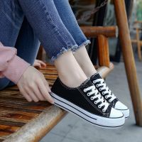 COD DSFGREYTRUYTU Thick-Soled Canvas Shoes Female 2022 New Ins Wind Korean Version Candy Color