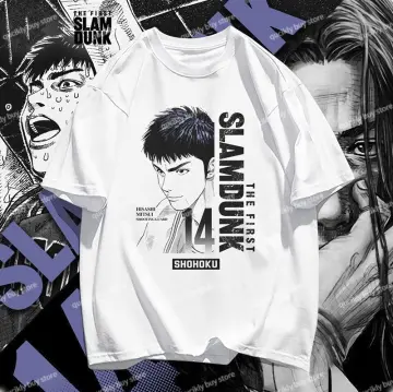 Sakuragi Hanamichi Print T Shirt Japanese Anime Slam Dunk Shohoku