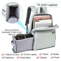 จัดส่งฟรี Caden L4 Camera Bag Backpack กระเป๋ากล้อง เป้สะพายหลัง ผ้ากันน้ำ กันกระแทก camera case cover