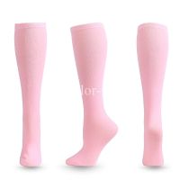 Compression Socks Breathable Sport Socks Sweat-Aborsorbtion Solid Color Dance Performance Socks Calf Shaping Sock for Men Women