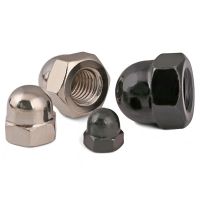 M3 M4 M5 M6 M8 M10 M12 Nickel Plated Acorn Cap Dome Nuts Cap Carbon Steel Acorn Hex Cap Nut Decoration Black