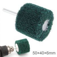 6MM Shank Flap Fiber Grinding Head Wheel Abrasive Mini Brush Drill Scouring Pad Nylon Polishing Grind Head Tools For Metal Clean