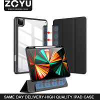 ZOYU เคส iPad เคสแม่เหล็กแบบถอดออกได้ เคสแม่เหล็กพร้อมกล่องดินสอสำหรับ iPad 2020 2021 Pro 11 12.9 iPad Air 4 Air5 2022 iPad Pro 10.5 Air 3 iPad Mini 6 iPad 7th 8th 9th Gen Pro 11 2018 เคสอัจฉริยะแบบแยกออกได้,เคสป้องกันแท็บเล็ตกันกระแทก