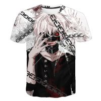 Tokyo Ghoul T-Shirts Anime Manga 3D Print Streetwear Men Women Casual Fashion Oversized T Shirt Harajuku Kids Tees Tops Clothing