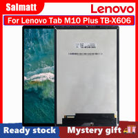 Salmatt ของ Lenovo แท้สำหรับแท็บ M10บวก TB-X606F TB-X606X TB-X606อะไหล่เปลี่ยนชิ้นส่วนจอสัมผัสแอลซีดีของเครื่องแปลงดิจิทัล X606พร้อมเครื่องมือซ่อมฟรี