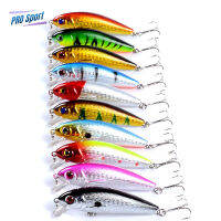 PRO Minnow Fishing Lure Vib 7.2ซม. 8.7G 3d ตา Bionic Hard เหยื่อตกปลาประดิษฐ์อุปกรณ์เสริมสำหรับน้ำจืดน้ำทะเล