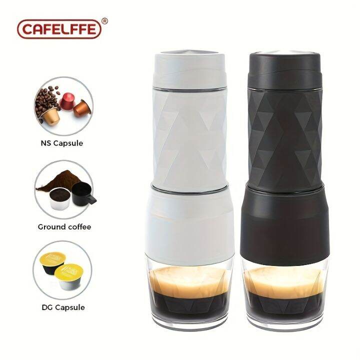 qisa123 Brew Delicious Coffee Anywhere with the Cafelffe 2in1 Portable Coffee Machine! Lazada PH