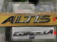 COROLLA ALTIS อักษร TOYOTA ท้าย ฝาท้าย พลาสติก ABS