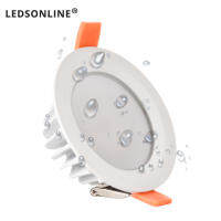 Quality Waterproof IP65 LED Downlight AC85-220V 7W 9W LED Lamp Recessed LED Spot Light For Bathroom kitchen  by Hs2023