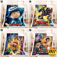 2023 in stock boboiboy selimut kartun throw blanket double layers warm flannel cashmere 2，Contact the seller to customize the pattern for free