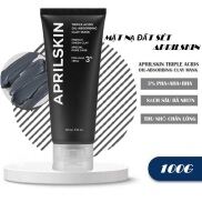 Mặt Nạ Đất Sét Aprilskin Hút Dầu Giảm Mụn Đầu Đen Khít Lỗ Chân Lông Giúp