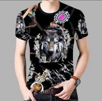 เสื้อแขนสั้น สินค้าขายดี? พร้อมส่ง เสื้อผ้าเด้ง3D พิมพ์ลายหน้าหลัง ลายเท่ๆแนวๆ มีเก็บปลายทาง