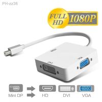 Mini Displayport DP Thunder-bolt to DVI VGA HDMI-compatible Converter Adapter Cable for Laptop to Projector Monitor TV