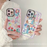 เคสโทรศัพท์มือถือ ลายการ์ตูนนางเงือก Doodle สําหรับ iPhone 13 12 SE2020 X XR Xs 7 8 6 6s