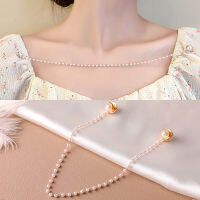 เสื้อผ้า Neckline Anti-Glare เข็มกลัด Pearl Chain สำหรับเสื้อผู้หญิง Shawl คลิปผู้ถือเสื้อ Clasps Shawl เข็มกลัด