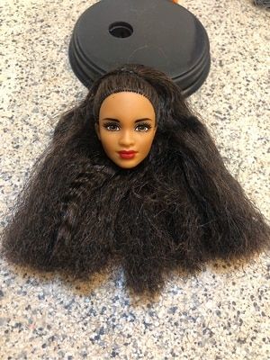 ชุดตุ๊กตาที่หายากผมยาวนุ่มไข่มุกสีดำสำหรับผู้หญิงสงสัยว่าหัวตุ๊กตา-st60ของเล่นของขวัญคริสต์มาสเด็กผู้หญิง