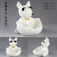 Bulldog Animal Figurine Dog Statue Storage Box Room Decoration Ornamental Crafts Art Sculpture Home Decor Figurinhas Estatua