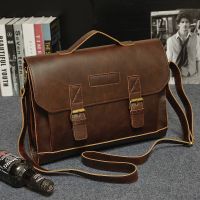 Crazy horse leather men bag fashion hbag with strap shoulder bag sling bags