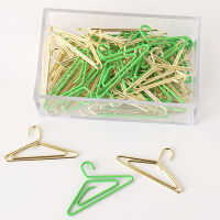 12pcslot hanger Shape Paper Clips Creative Interesting Bookmark Clip Memo Clip Shaped Paper Clips for Office School Home H0069