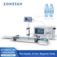 ZONESUN Liquid Filling Machine เครื่องบรรจุของเหลวสายการผลิตอัตโนมัติปั๊มแม่เหล็กขวดน้ำมันน้ำหอม Essential ขวด ZS-MPYT600A น้ำผลไม้