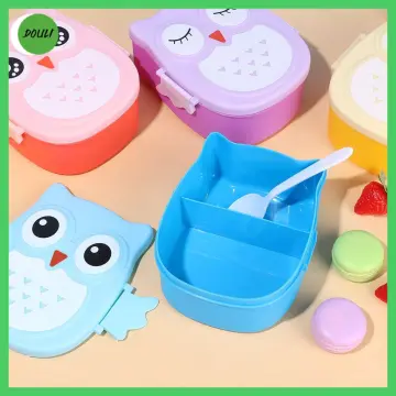 Microwave Cartoon Owl Lunch Box