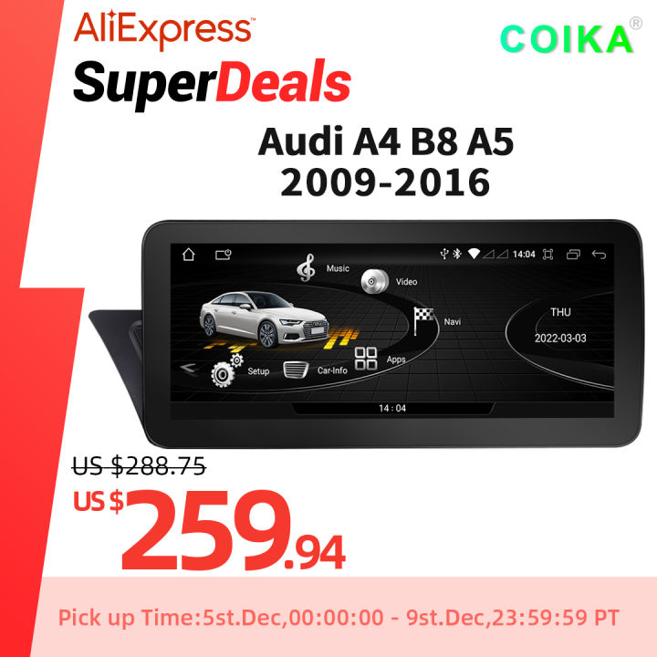 cokia-android-11ระบบเครื่องเล่นหน้าจอรถสำหรับออดี้-a4-b8-a5-2009-2017-gps-navi-มัลติมีเดียสเตอริโอ8-128กิกะไบต์-ram-wifi-carplay